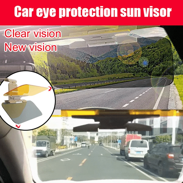 Car Day and Night Anti-Glare Visor Protect from Sun Light and High Beam light Blindness